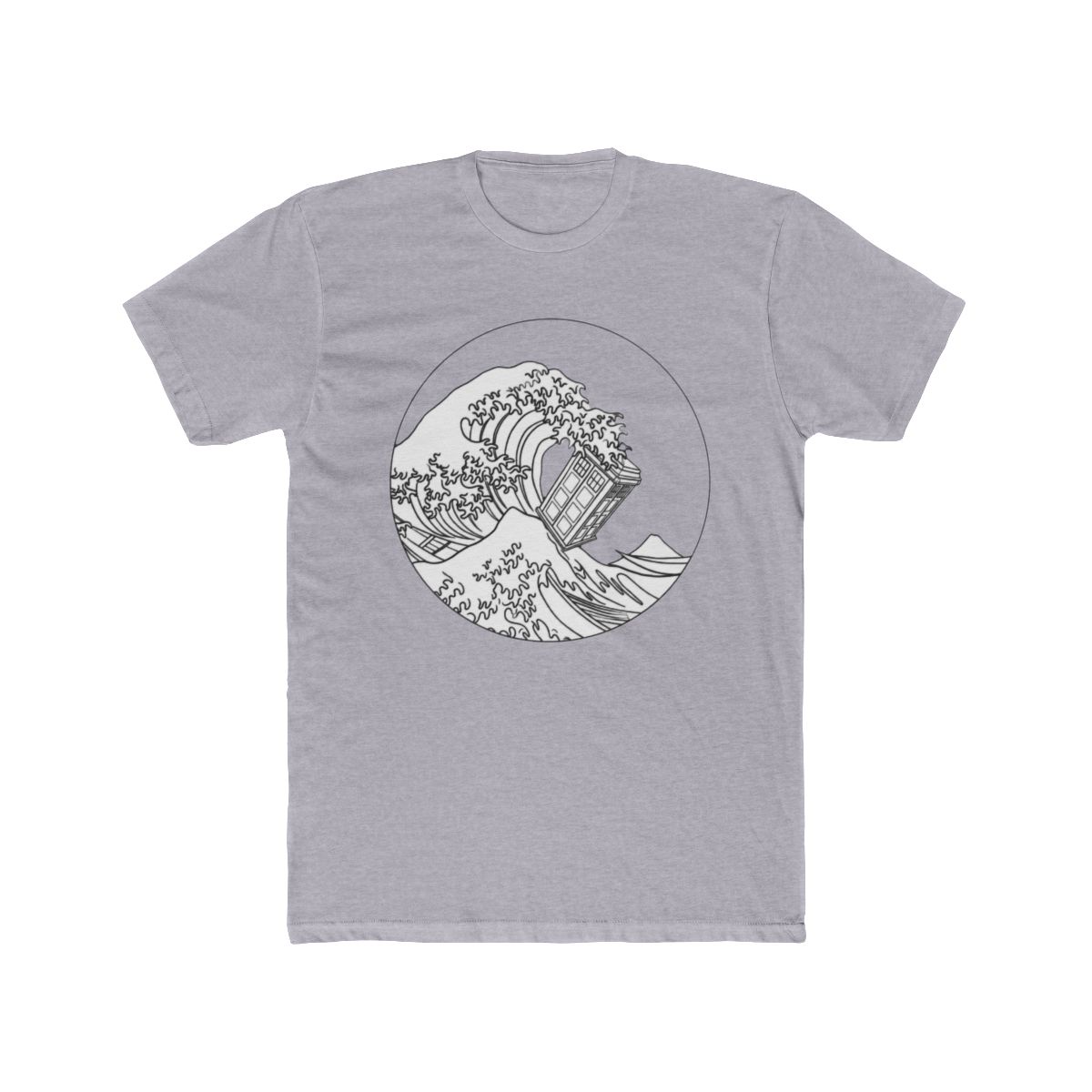 Blue Box With Great Wave T Shirt