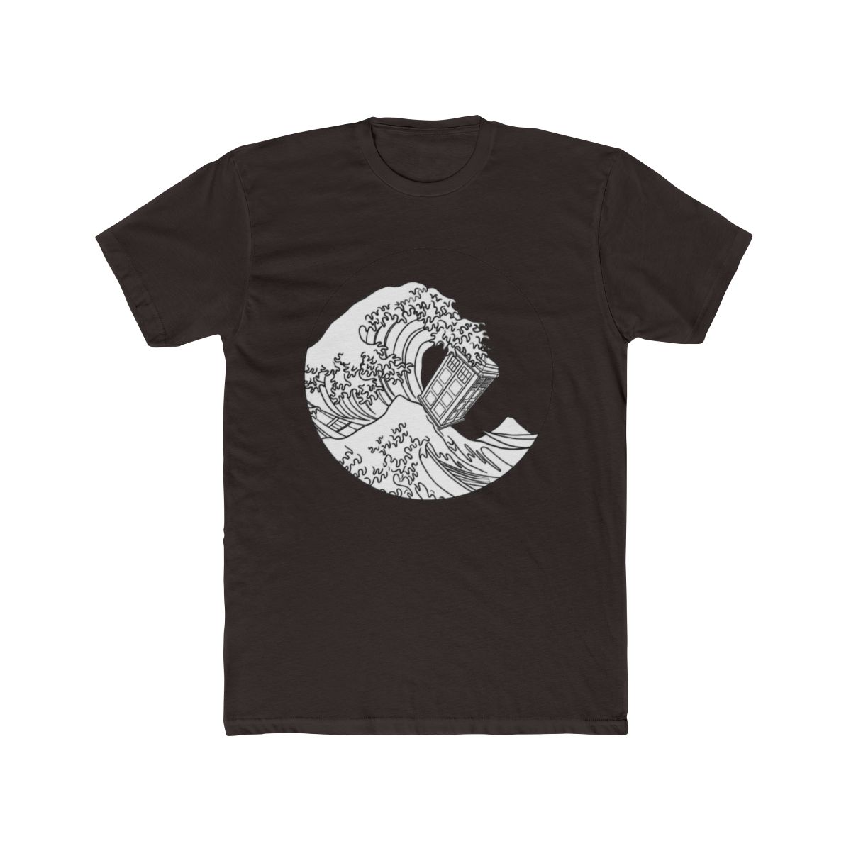 Blue Box With Great Wave T Shirt - alternate angle 2, merchandise