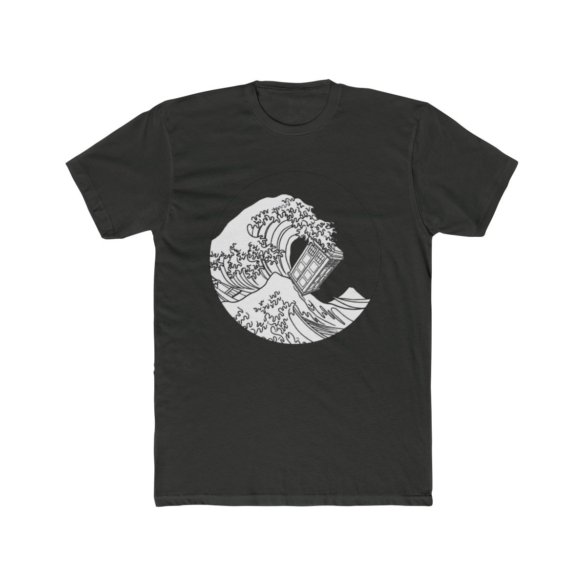Blue Box With Great Wave T Shirt - alternate angle 5, merchandise