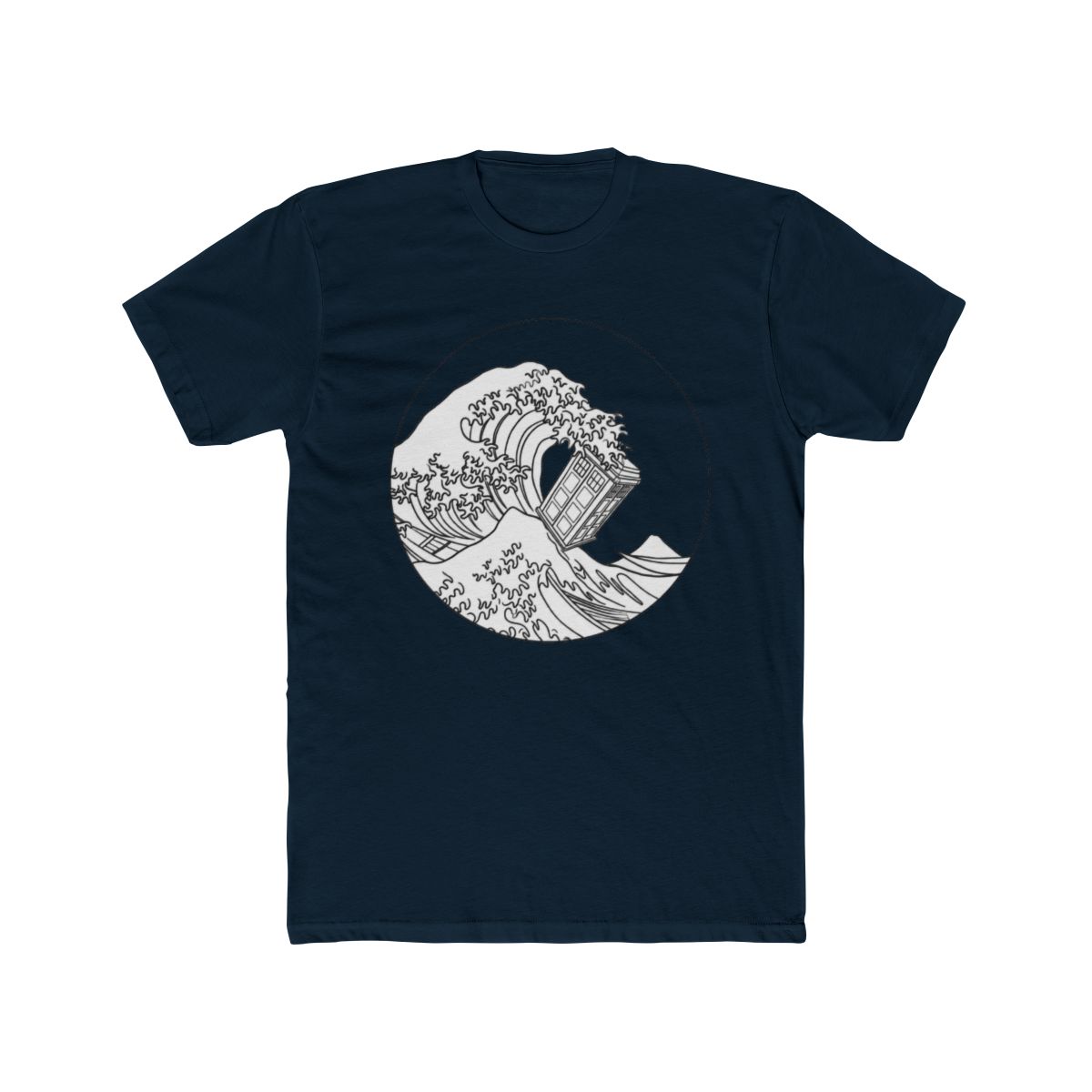 Blue Box With Great Wave T Shirt
