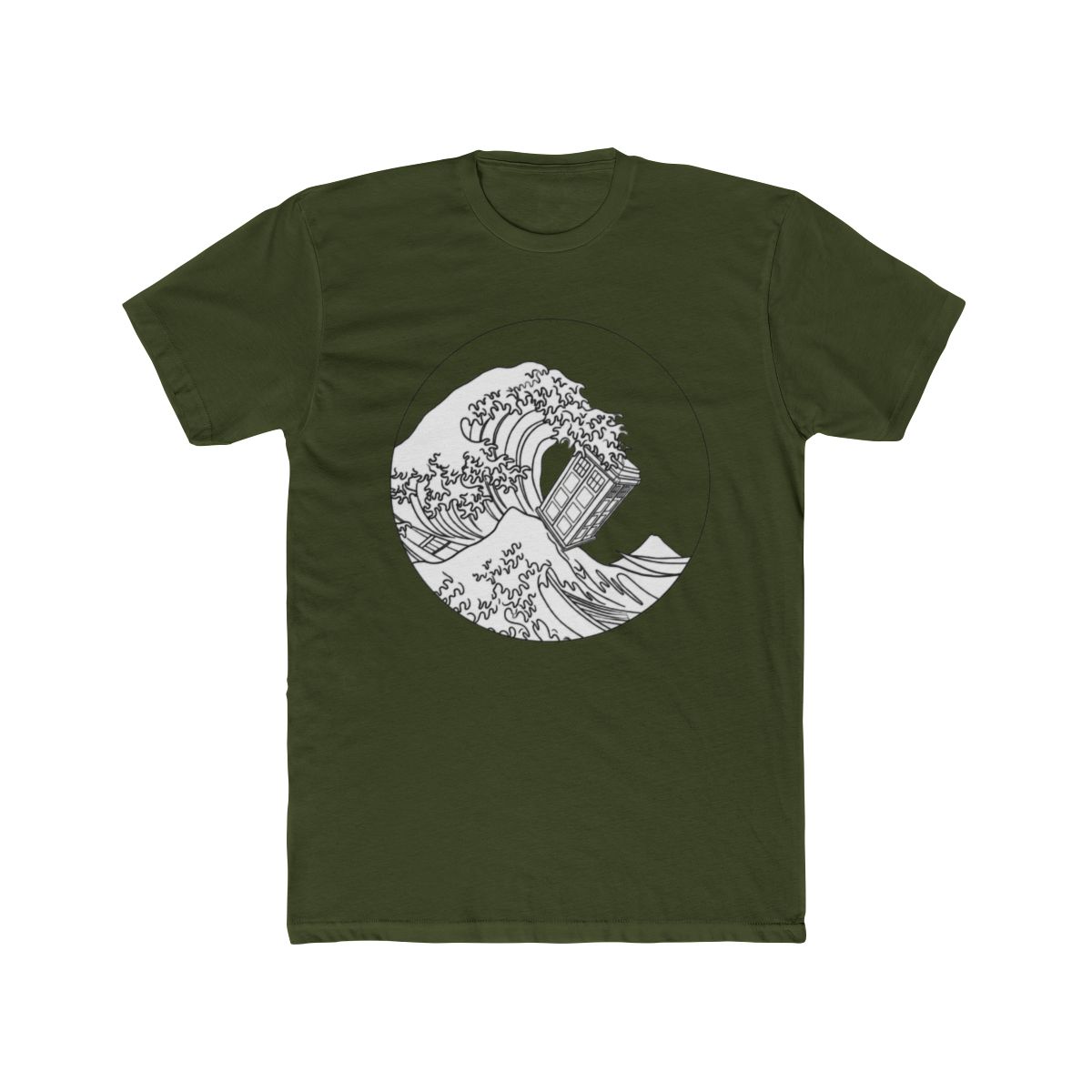 Blue Box With Great Wave T Shirt - alternate angle 4, merchandise
