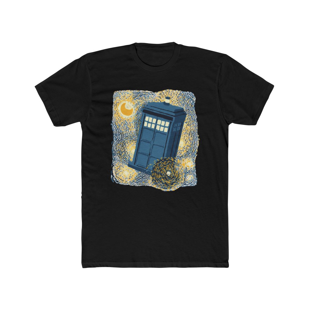 Traveling Blue Box Starry Night by Tobe Fonseca T Shirt - alternate angle 4, merchandise