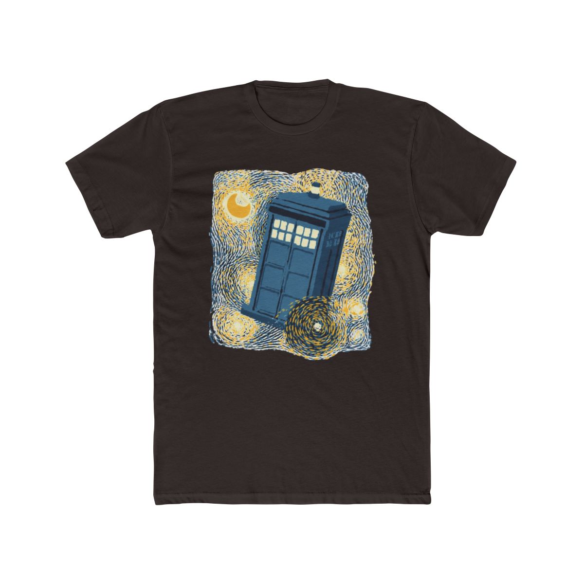 Traveling Blue Box Starry Night by Tobe Fonseca T Shirt - alternate angle 3, merchandise