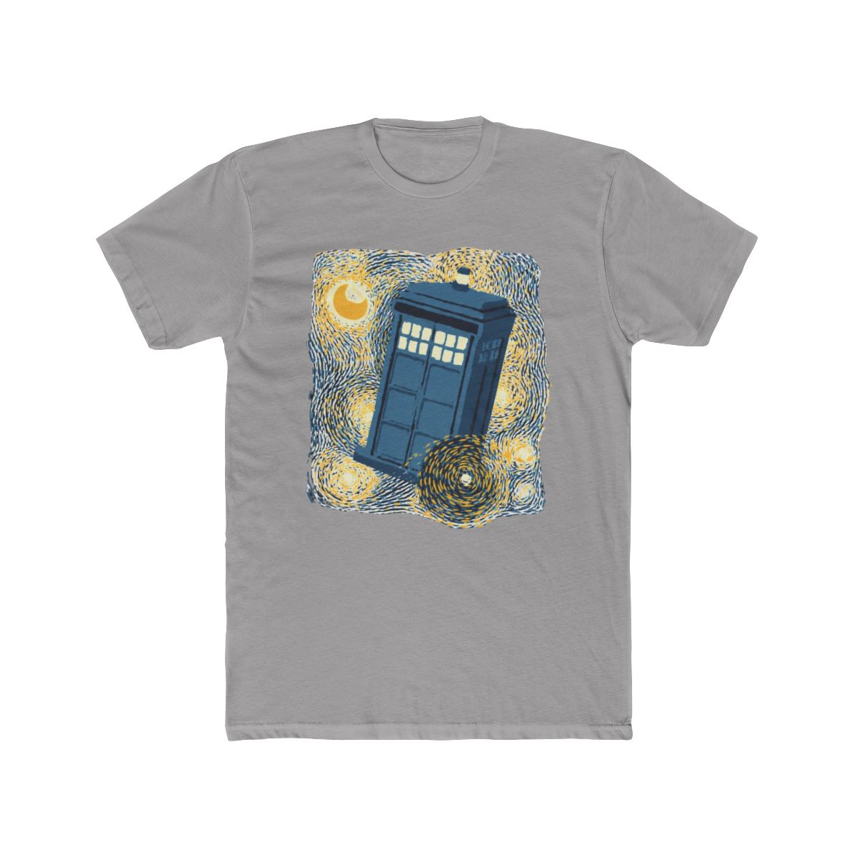 Traveling Blue Box Starry Night by Tobe Fonseca T Shirt - alternate angle 2, merchandise