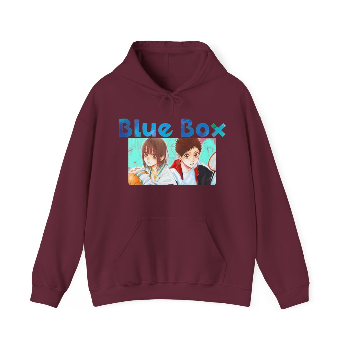 Anime Blue Box Classic Hoodie | Blue Box Merch - alternate angle 3, merchandise