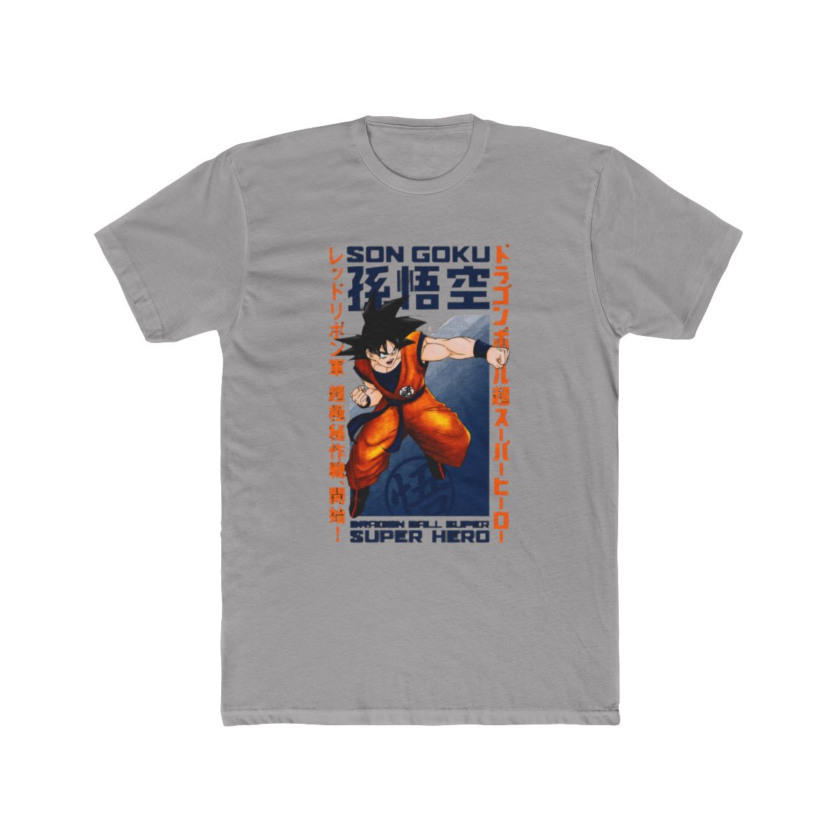 Dragon Ball Z New Adult T Shirt - Son Goku Under Name Blue Box - Official t-shirts merchandise