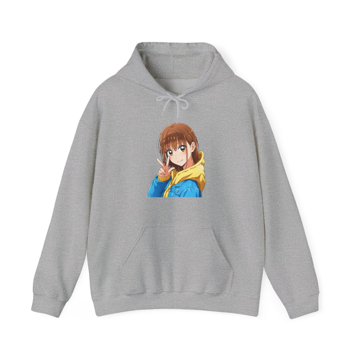 New Design Chinatsu Kano Blue Box Hoodie - alternate angle 2, merchandise