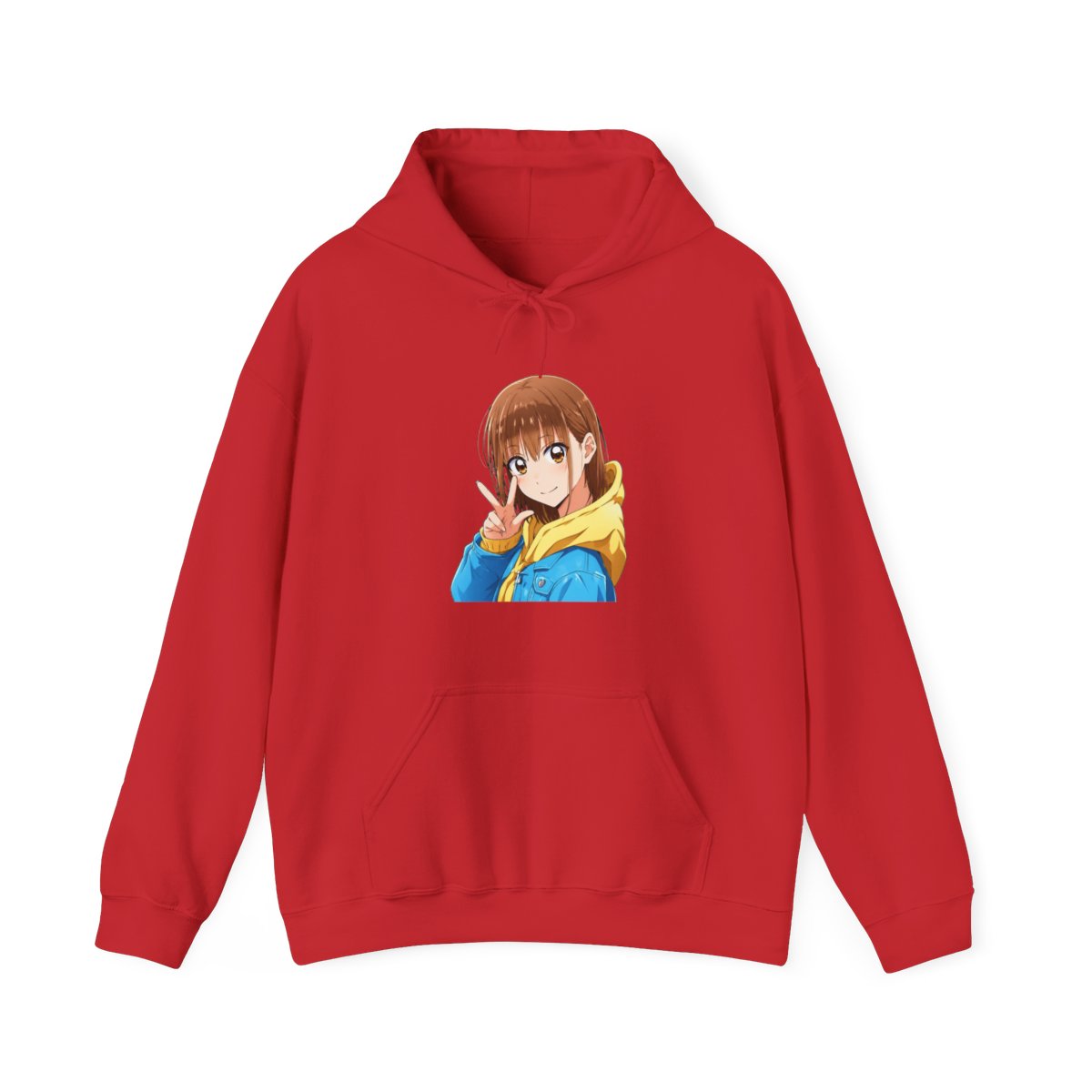 New Design Chinatsu Kano Blue Box Hoodie - alternate angle 3, merchandise